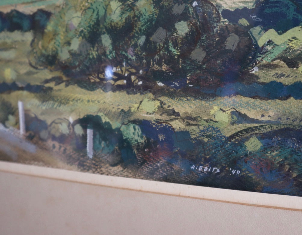 1940s Forrest Hibbits California Landscape Painting