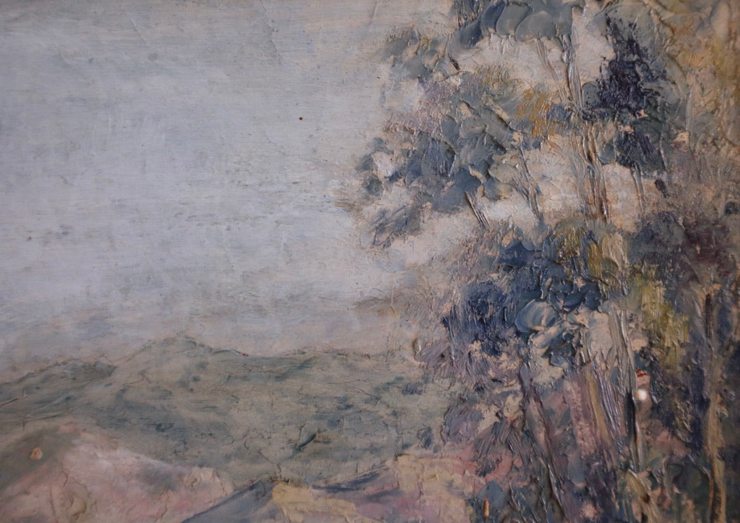 Vintage Oil Landscape Painting