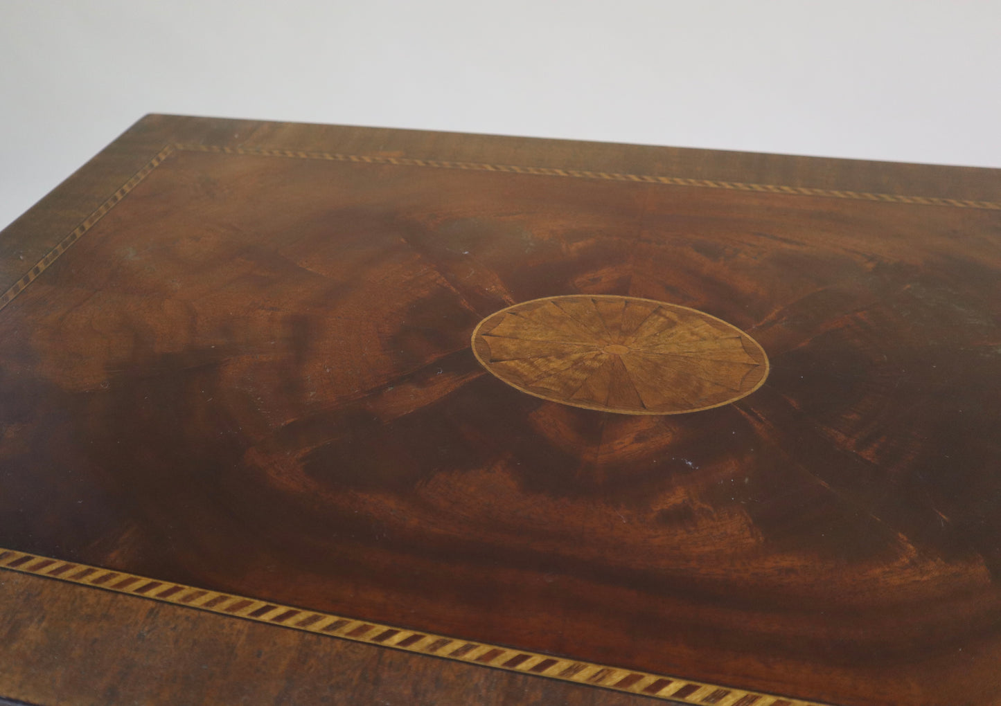 1990s Council Craftsman Side Table W/ Wood Inlay