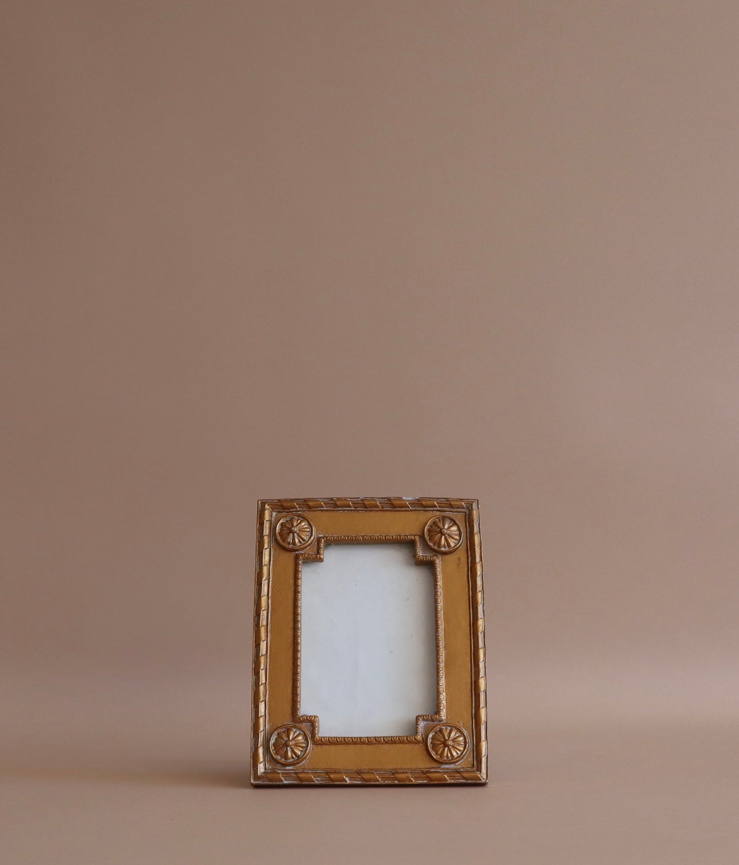 Vintage 90s Gold Resin Photo Frame