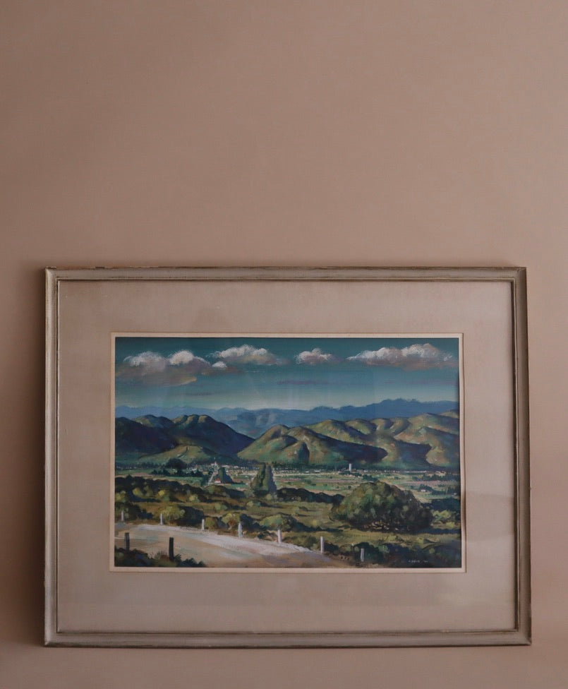 1940s Forrest Hibbits California Landscape Painting