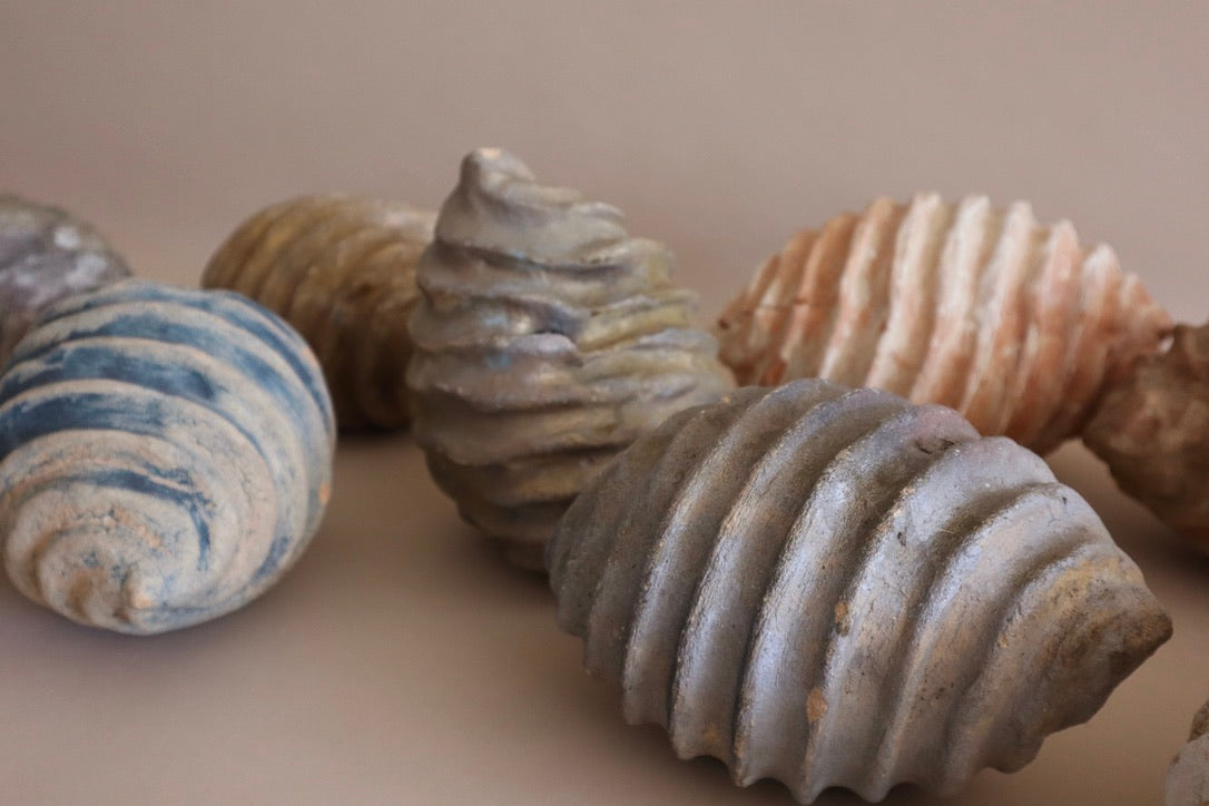 1960s Vintage Collection of 11 Clay Swirls