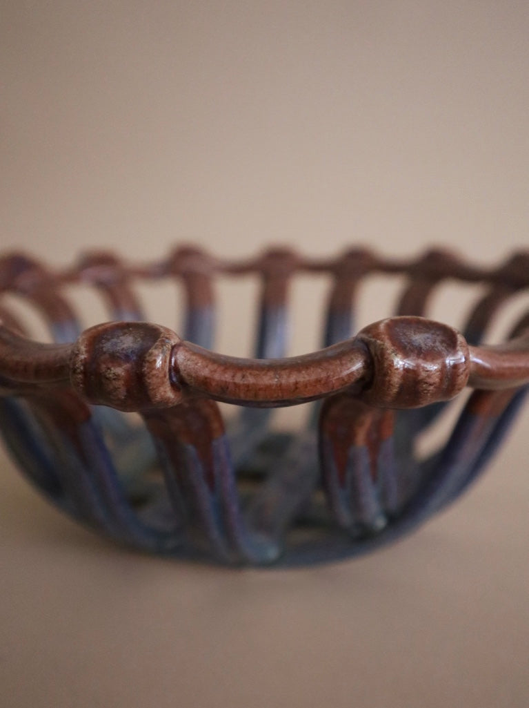 Woven "Pie Crust" Ceramic Bowl