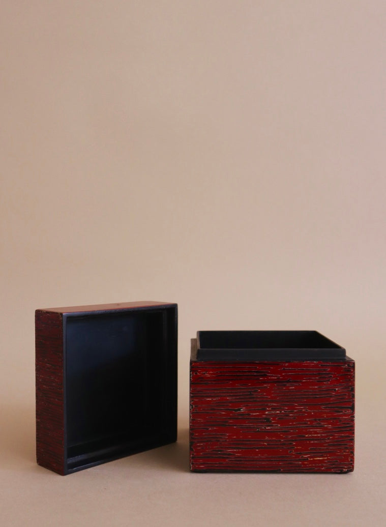 Sm Red Lacquer Box