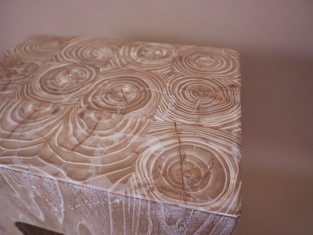 Rustic Modern Wood Side Table