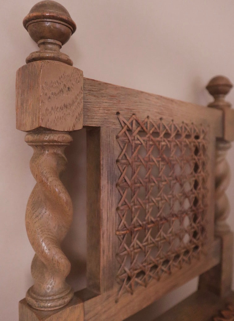 Antique Barley Twist & Cane Chair by John D. Raab Co.