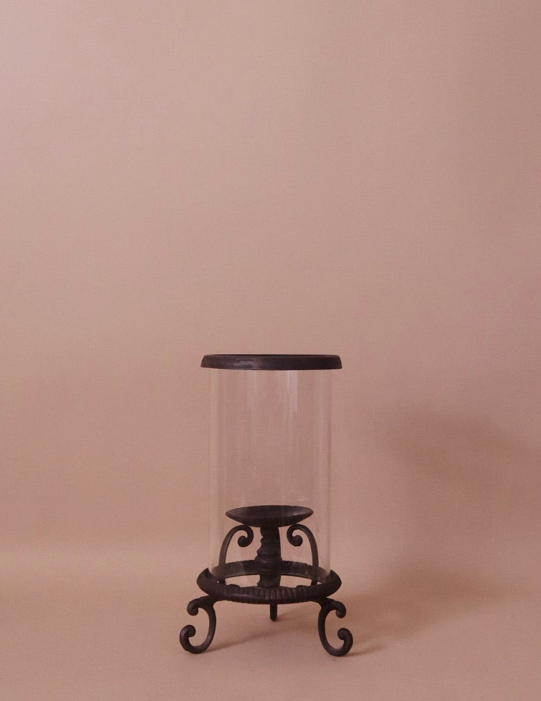 Iron & Glass Candle Votive