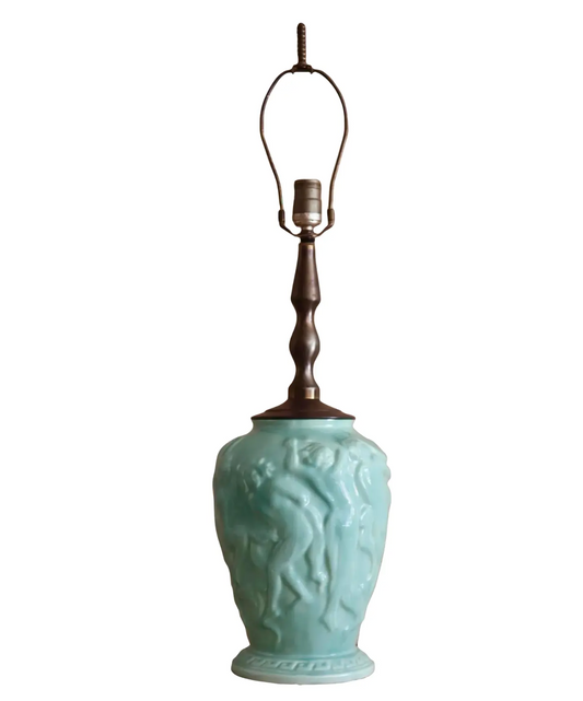 1930s Art Deco Grecian Muses Lamp