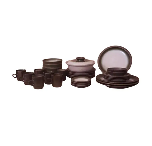 1950s Vintage Heath Ceramic Studio Dinnerware Set- 34 Pieces