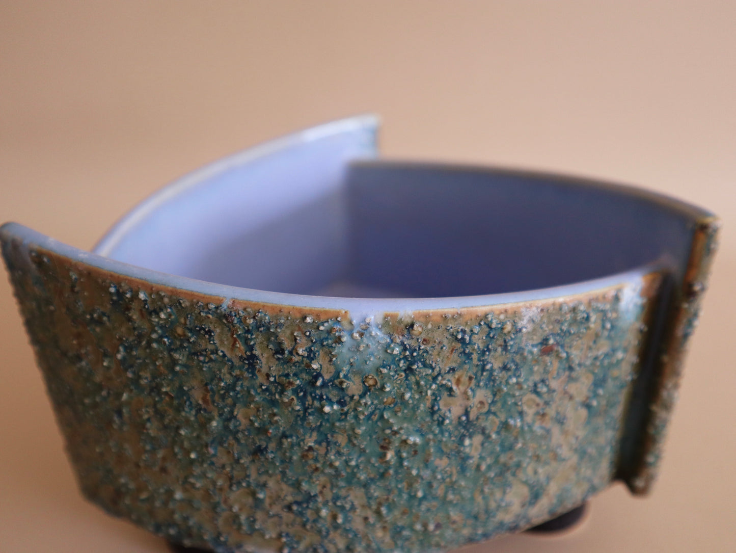 1960s Midcentury Studio Pottery Abstract Cachepot