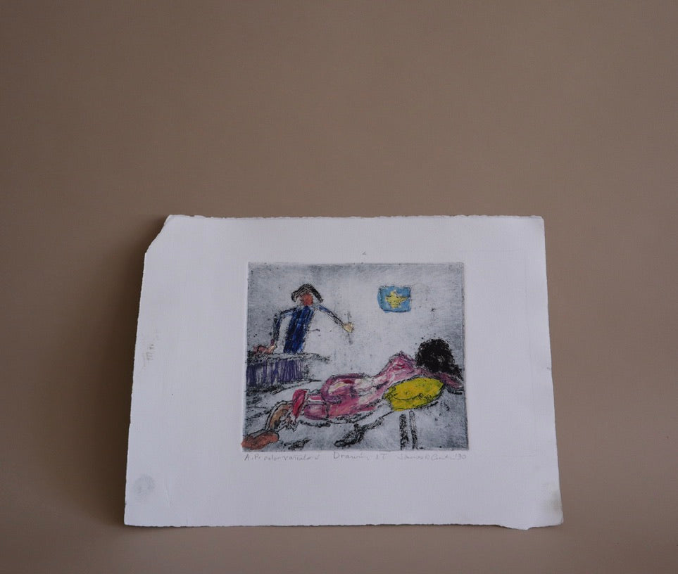 1990 James D. Curtis Studio Art Etching