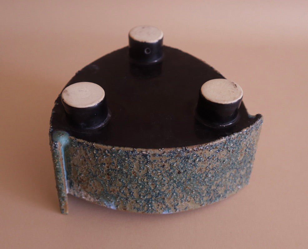 1960s Midcentury Studio Pottery Abstract Cachepot