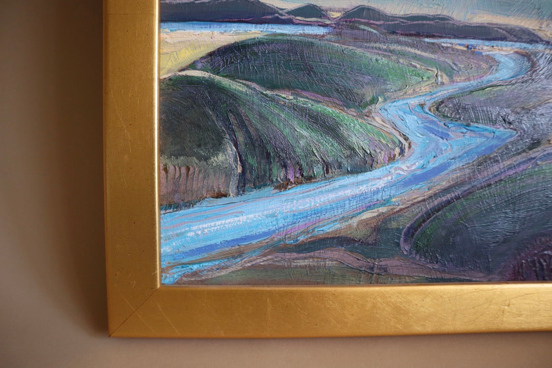 1980s Framed Coastal Oil Painting by Don Burgess