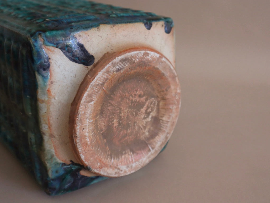 Large Mid Century Turquoise Glaze Chinese Vase