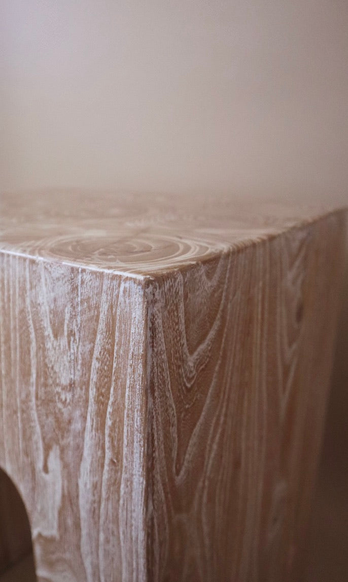 Rustic Modern Wood Side Table
