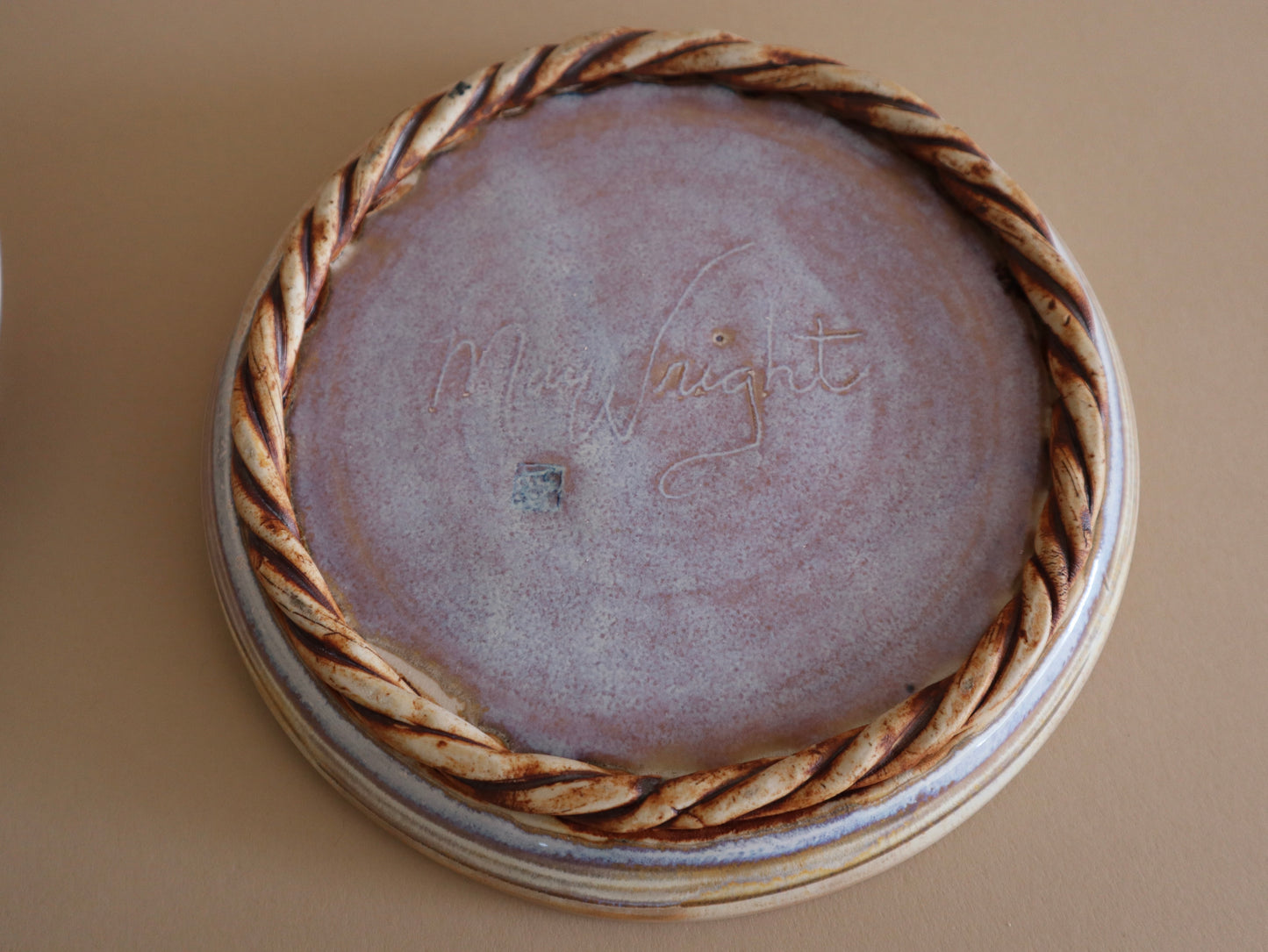 1980s Ceramic Cloche With Intricate Tassel
