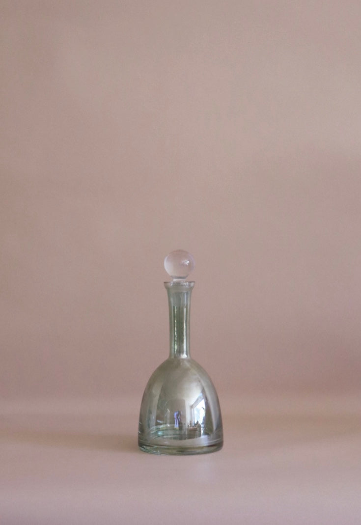Modern Green Glass Decanter