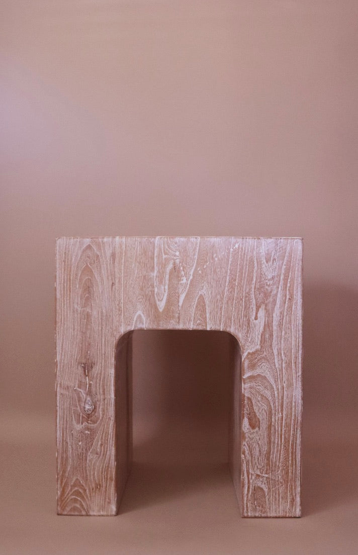 Rustic Modern Wood Side Table