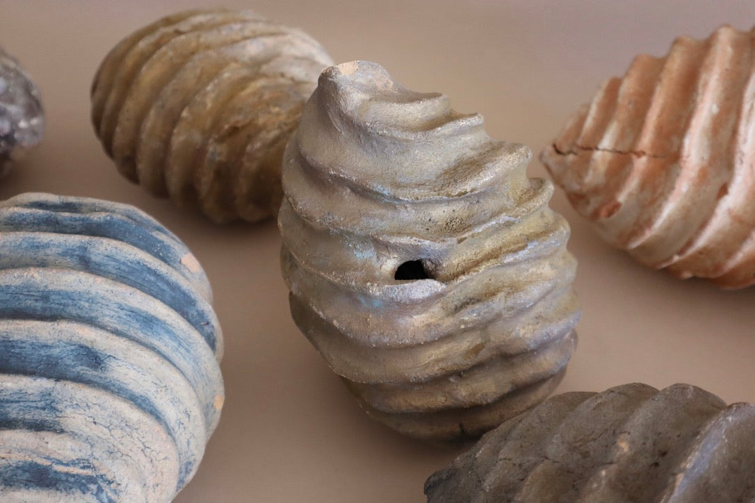 1960s Vintage Collection of 11 Clay Swirls