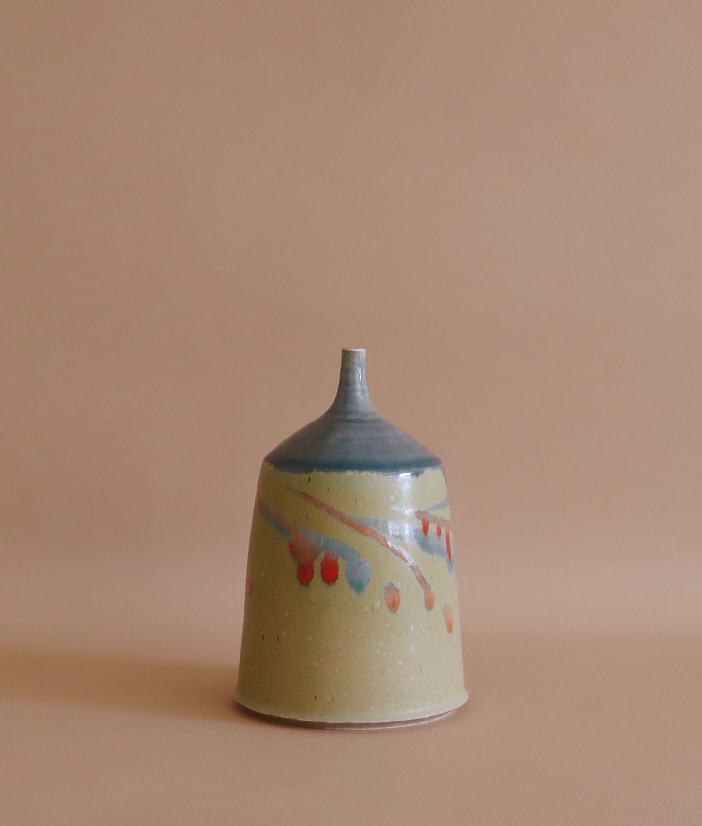 1960 Vintage Midcentury Studio Pottery Stem Vase