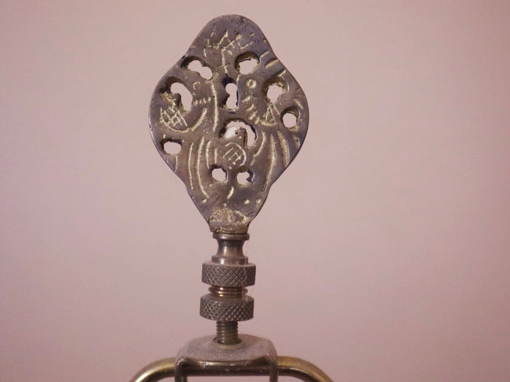 Vintage Large Hand-Painted Lamp