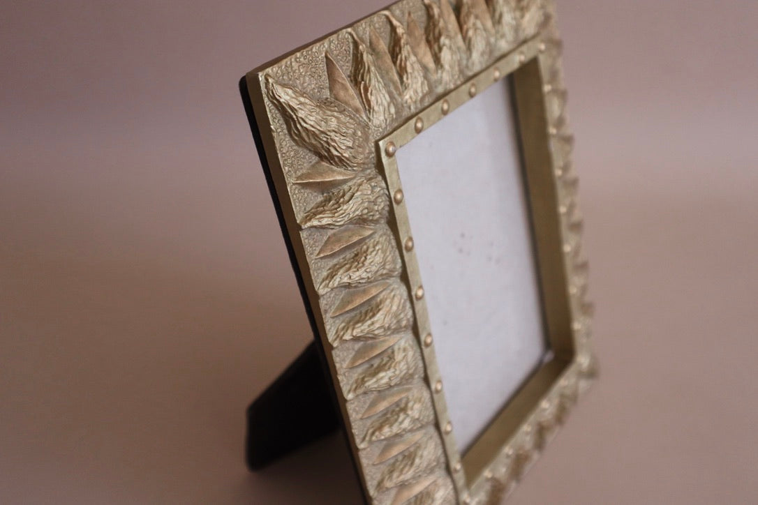 Vintage 90s Gold Resin Sun Frame