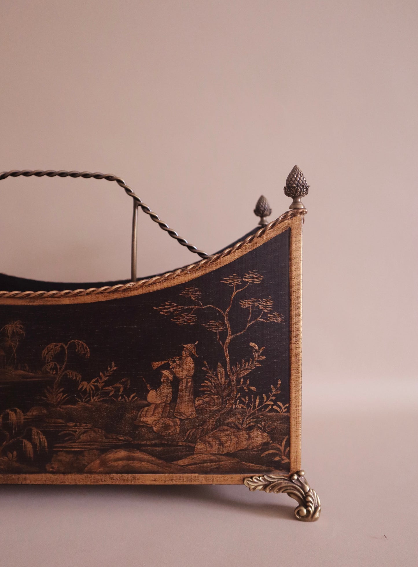 Vintage Chinoiserie Magazine Rack by Chelsea House