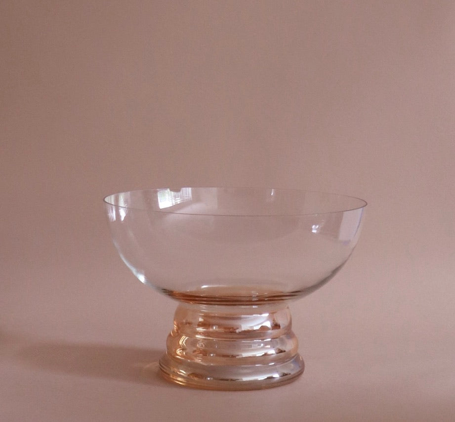 Orange Luster Glass Bowl