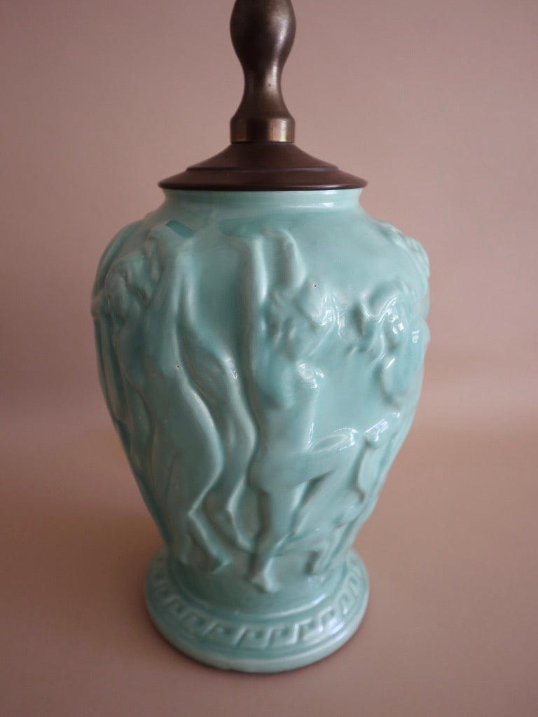 1930s Art Deco Grecian Muses Lamp