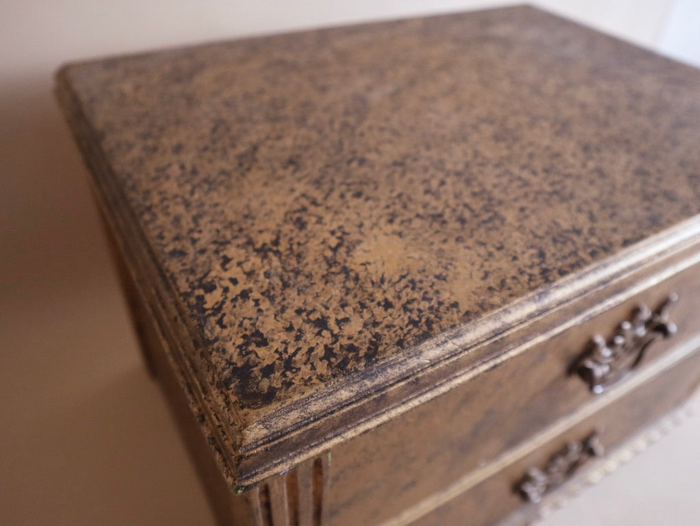 Antique 2-Drawer Sewing Box