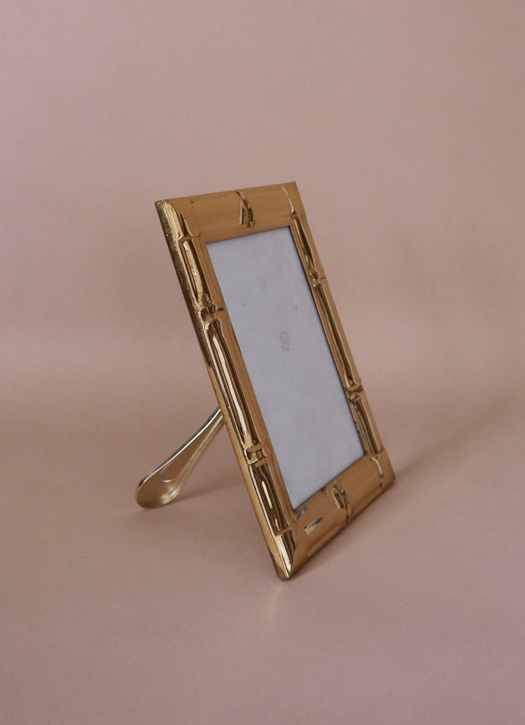 Gold Bamboo Photo Frame