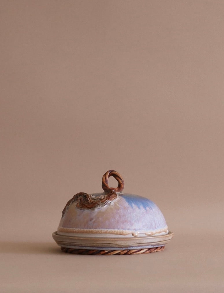1980s Ceramic Cloche With Intricate Tassel
