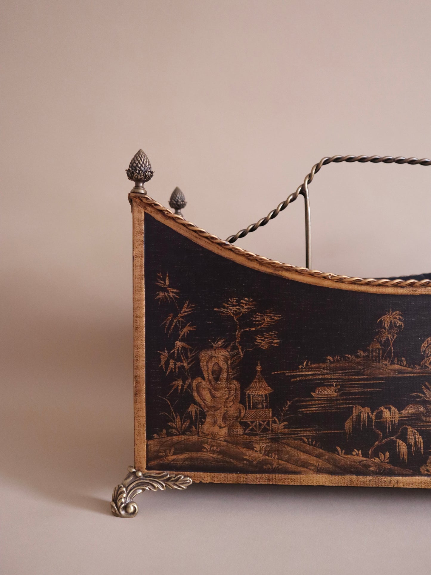 Vintage Chinoiserie Magazine Rack by Chelsea House