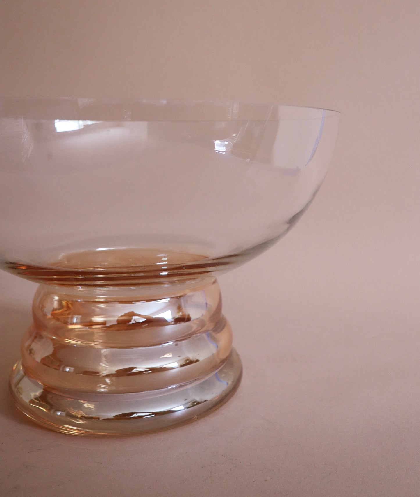 Orange Luster Glass Bowl