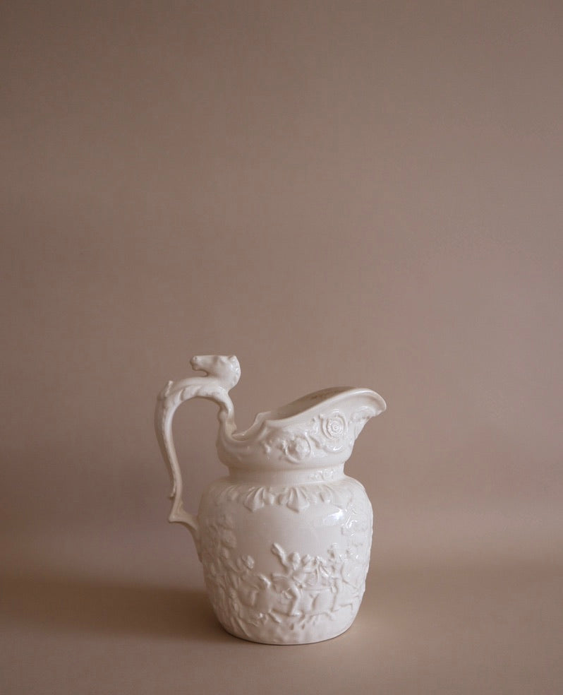 Antique Horse-Handle Pitcher Made in England by Wood