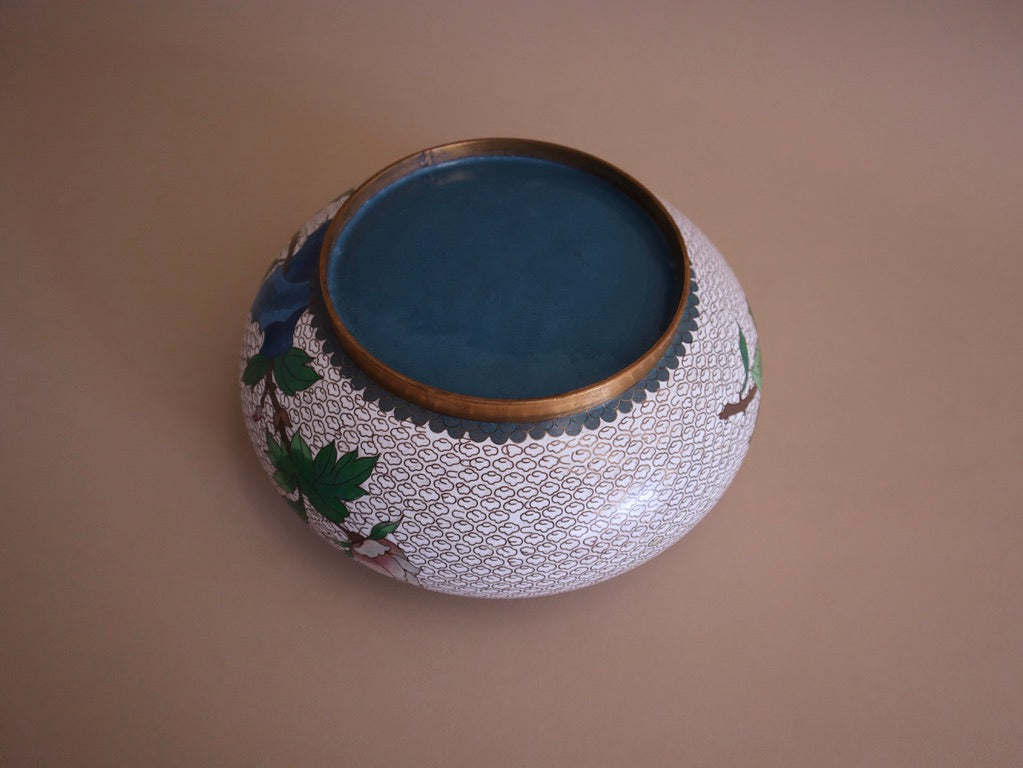 Antique Cloisonné Round Box