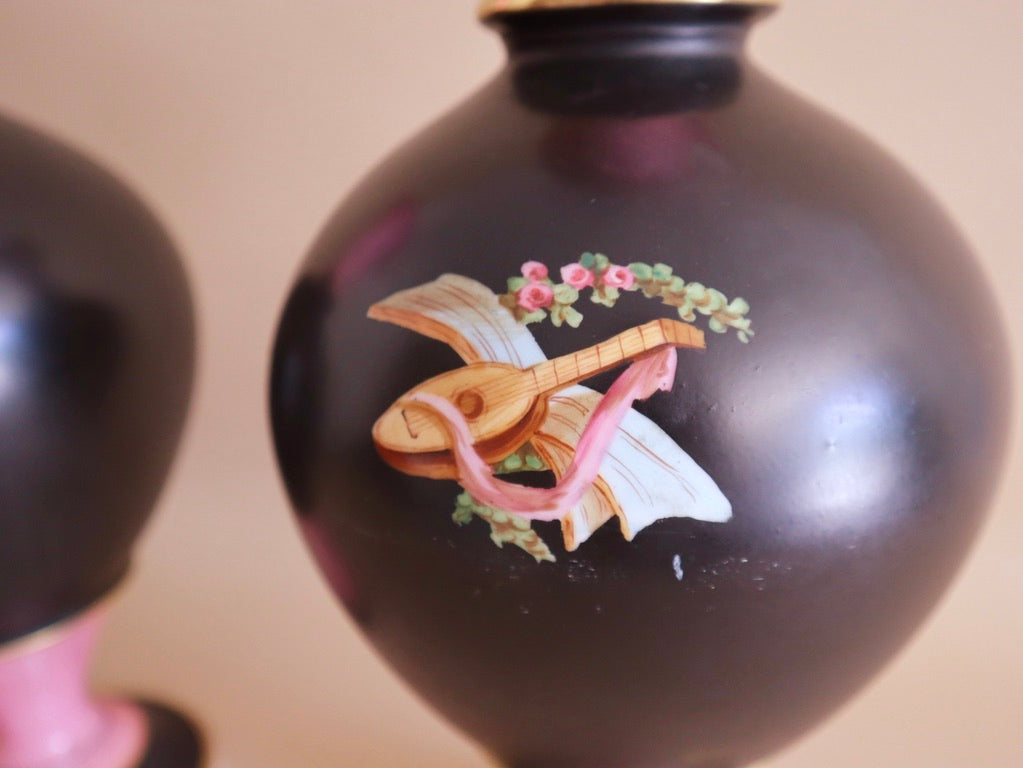 Antique (1910's) European Sèvres Porcelain Vases, a Pair