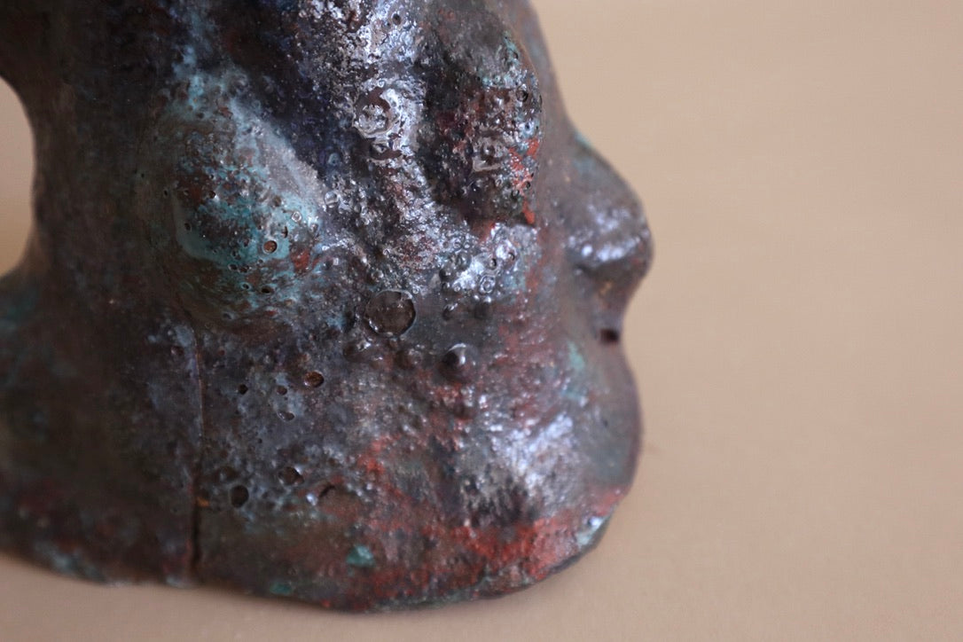 1960s Abstract Brutalist Clay Sculpture