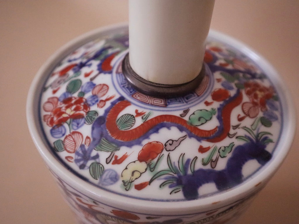Ming Dragon & Phoenix Lamp