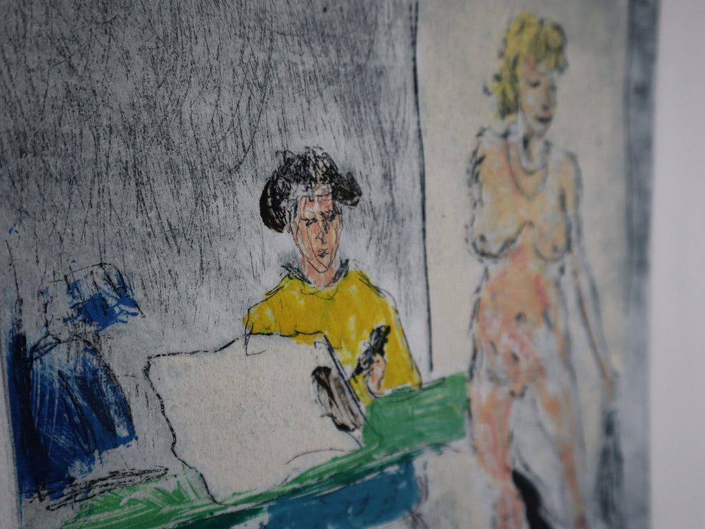 1990 James D. Curtis Studio Etching