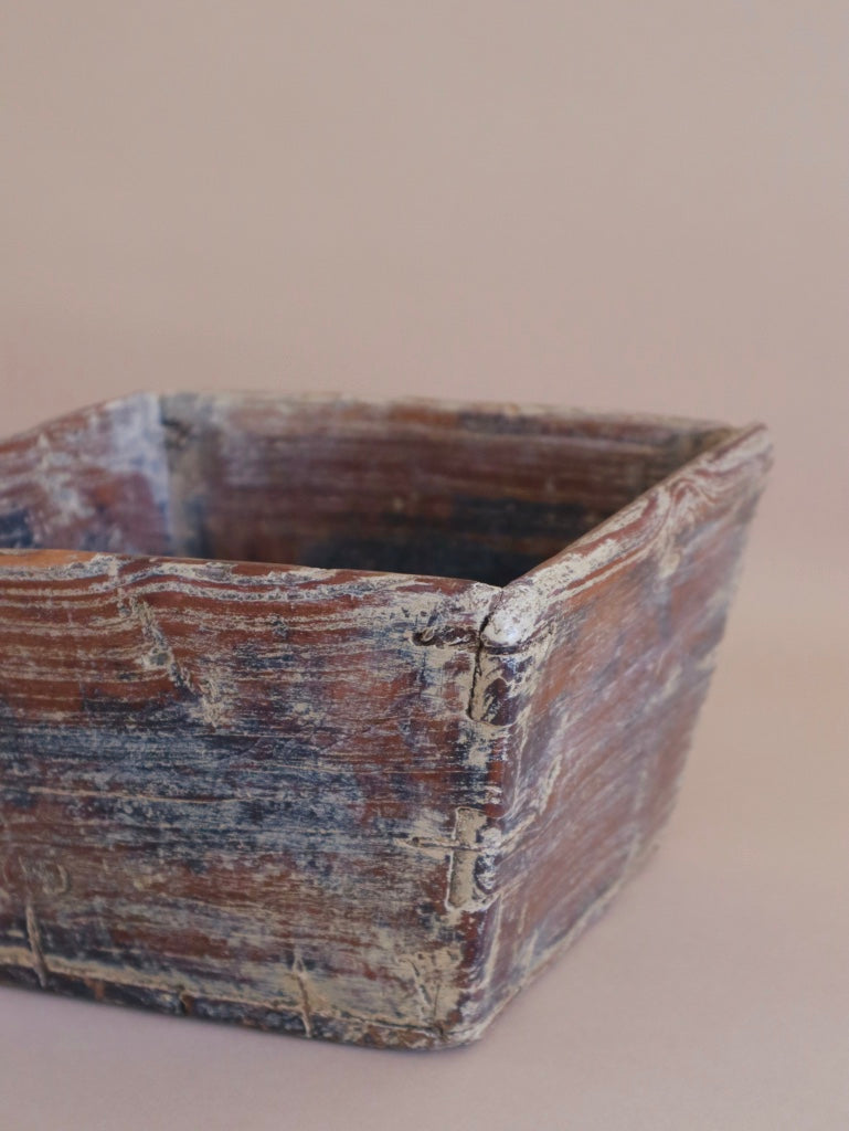 Antique Petite Wooden Basket