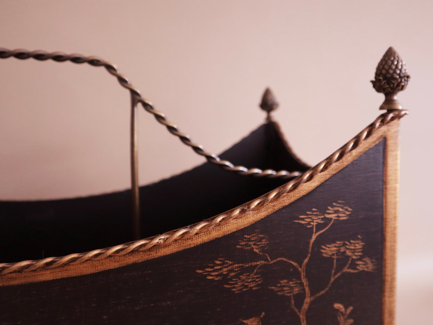 Vintage Chinoiserie Magazine Rack by Chelsea House