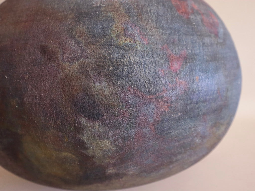 1990s Raku Vessel by Jeffrey Perkins