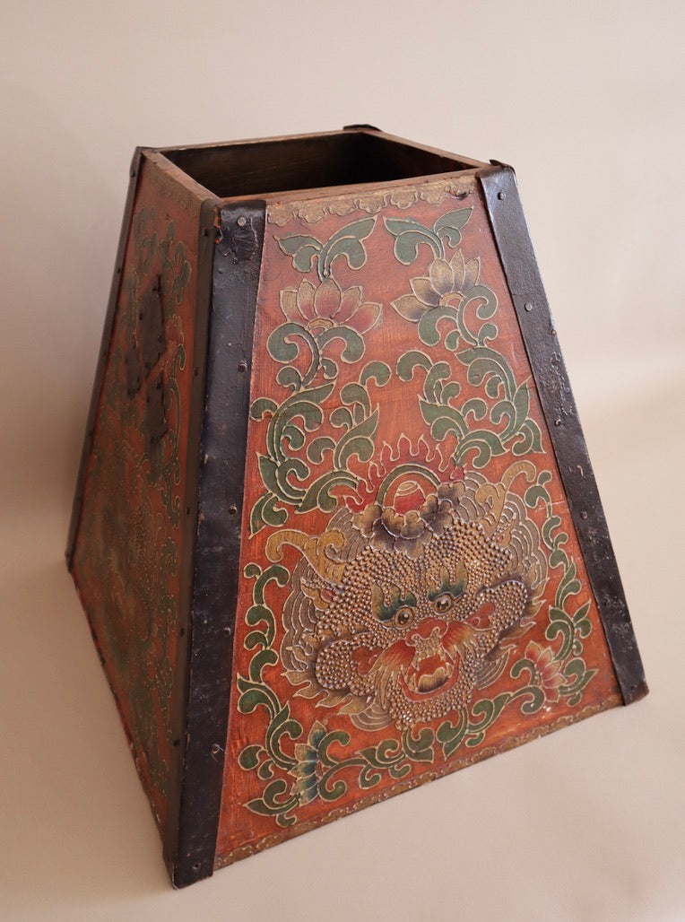 Vintage Tibetan Tapered Bucket
