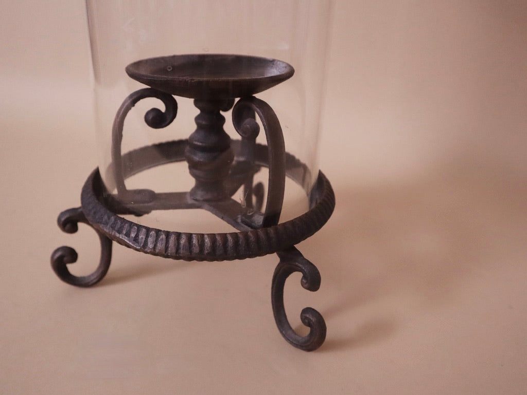 Iron & Glass Candle Votive