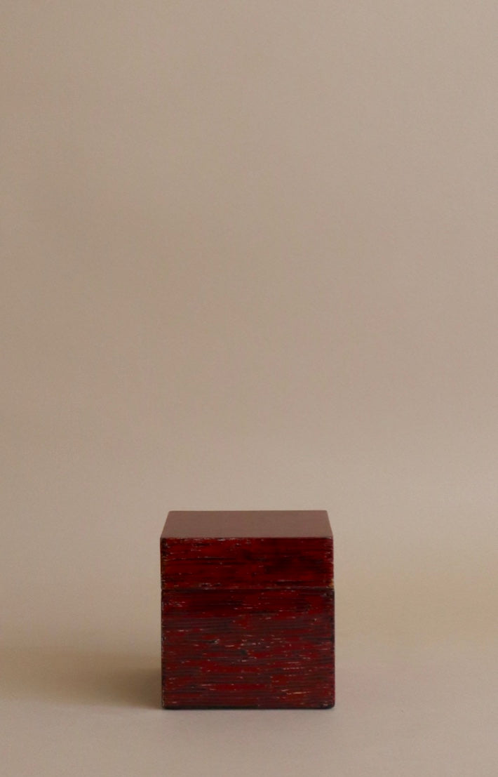 Sm Red Lacquer Box