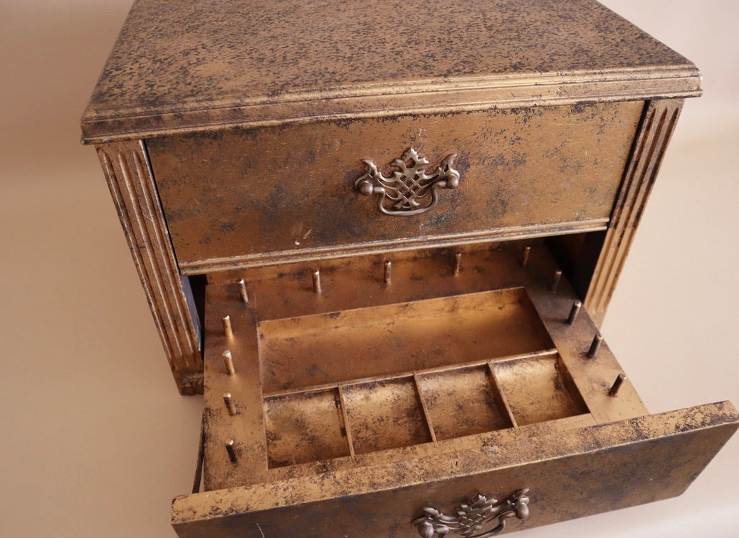 Antique 2-Drawer Sewing Box