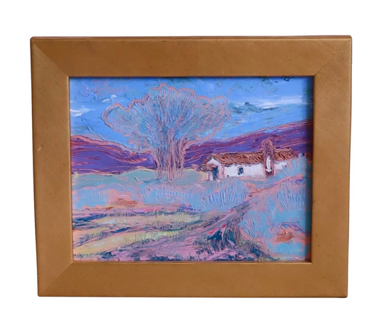 1980s Framed Countryside Oil Painting by Don Burgess