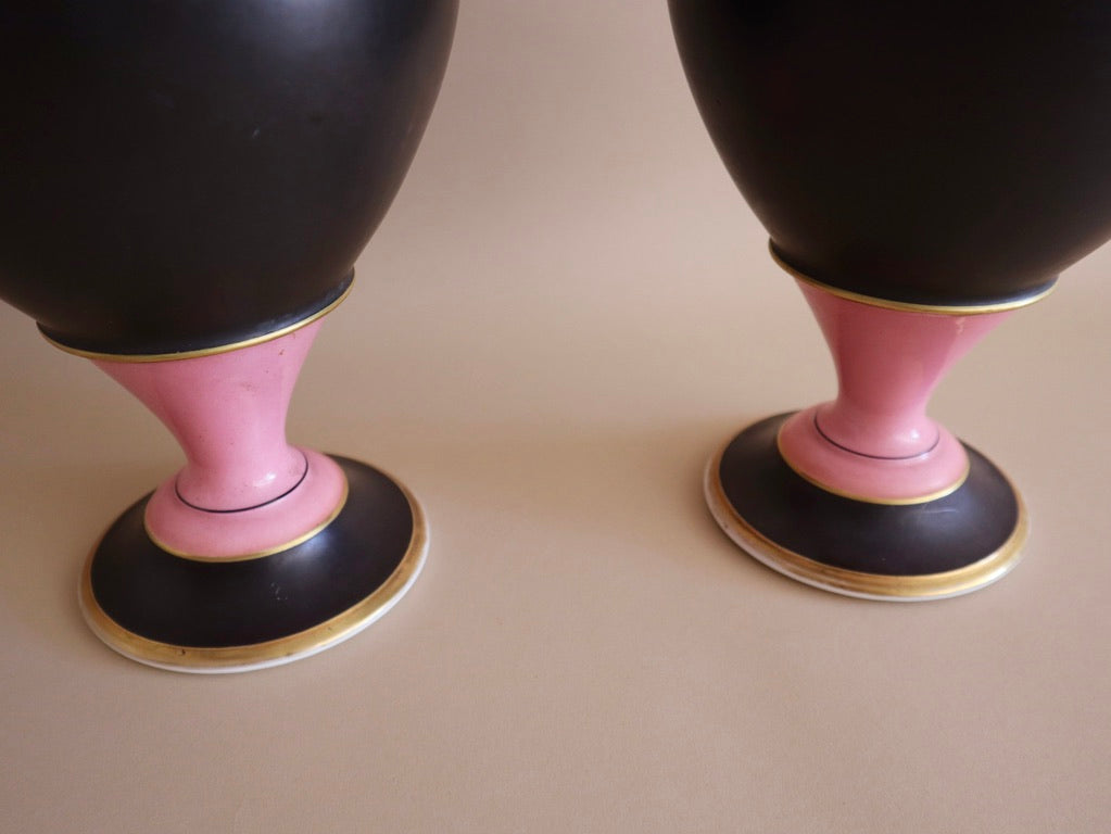 Antique (1910's) European Sèvres Porcelain Vases, a Pair