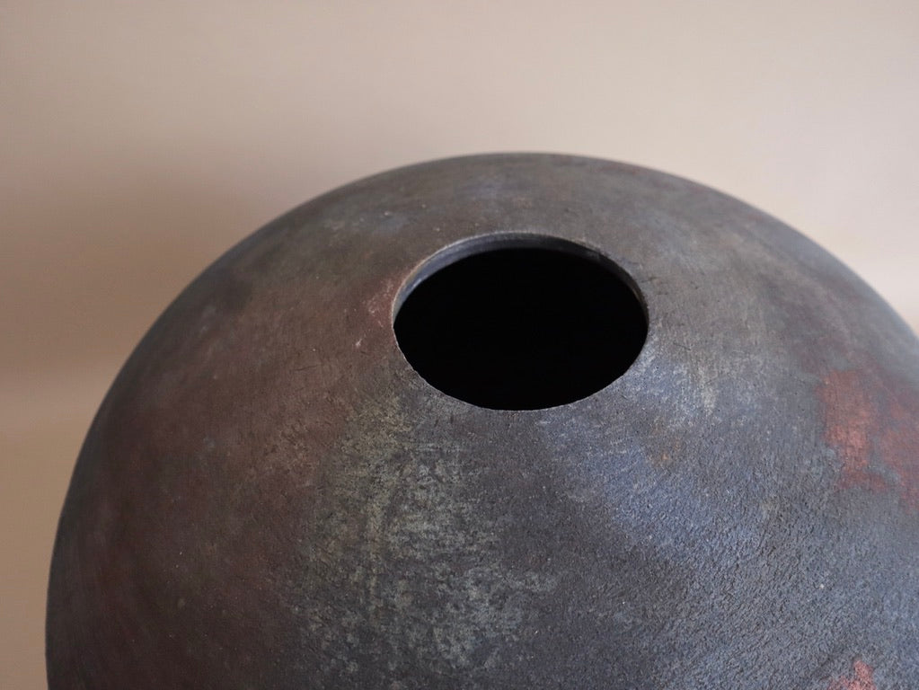 1990s Raku Vessel by Jeffrey Perkins